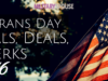 A Giant List of Meals, Deals, & Perks for Veterans Day 2016