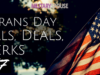 A Giant List of Meals, Deals, & Perks for Veterans Day 2017