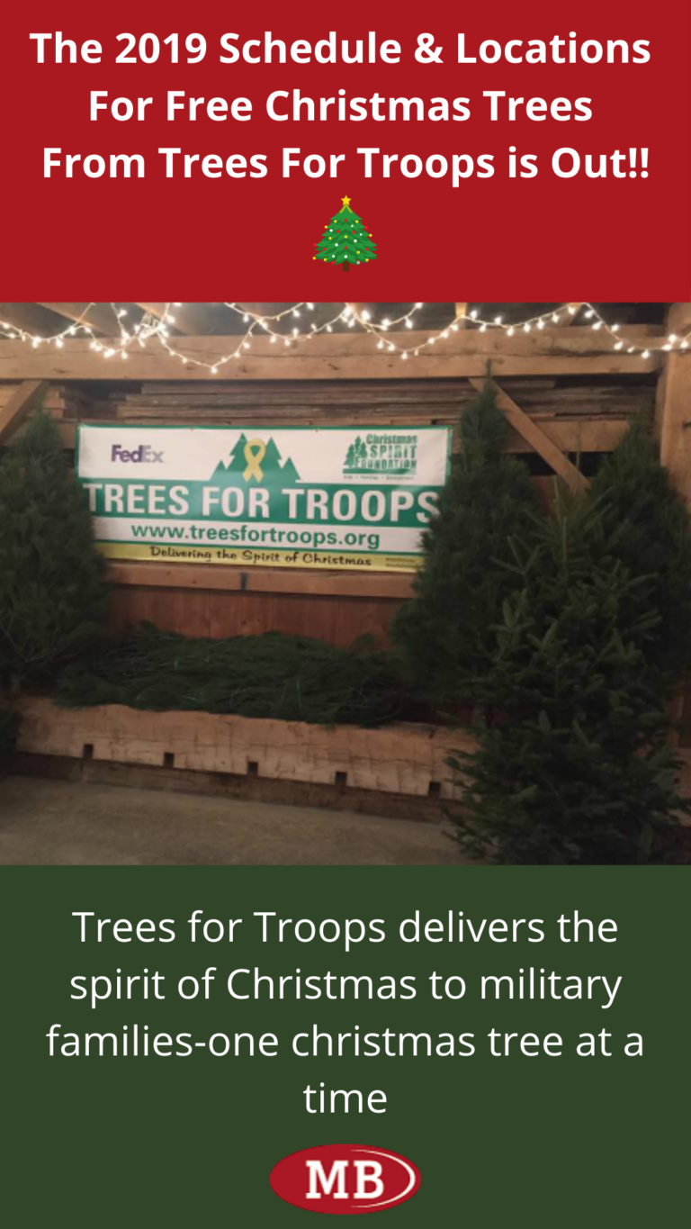 Just Announced....Free Christmas Tree Locations From Trees For Troops
