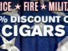 Holt’s Cigar Company Offers Military Discount