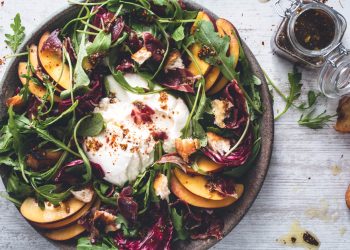 embrace-the-flavors-refreshing-grilled-peach-and-burrata-salad