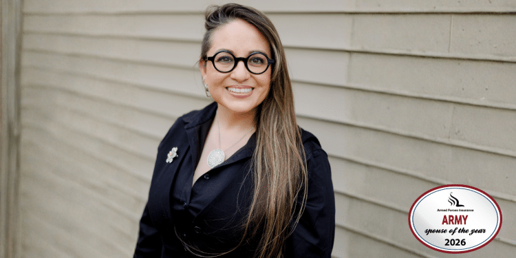 Isabel Schmitt, 2026 Armed Forces Insurance Army Spouse of the Year winner