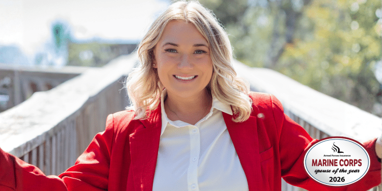 Shelby Bateman, 2026 Armed Forces Insurance Marine Corps Spouse of the Year winner