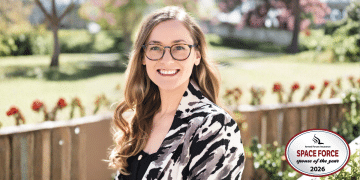 Cassandra Kidd, 2026 Armed Forces Insurance Space Force Spouse of the Year winner