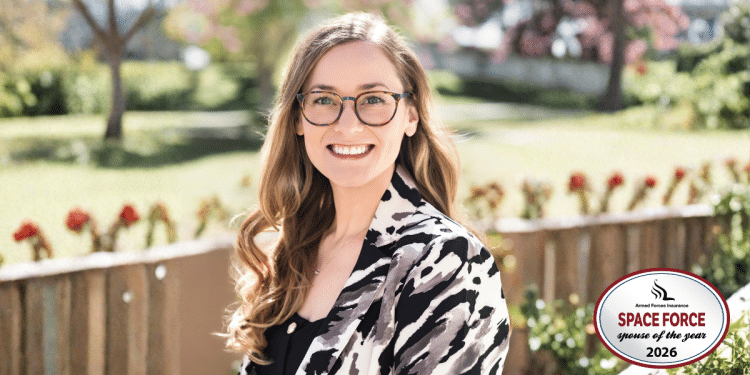 Cassandra Kidd, 2026 Armed Forces Insurance Space Force Spouse of the Year winner